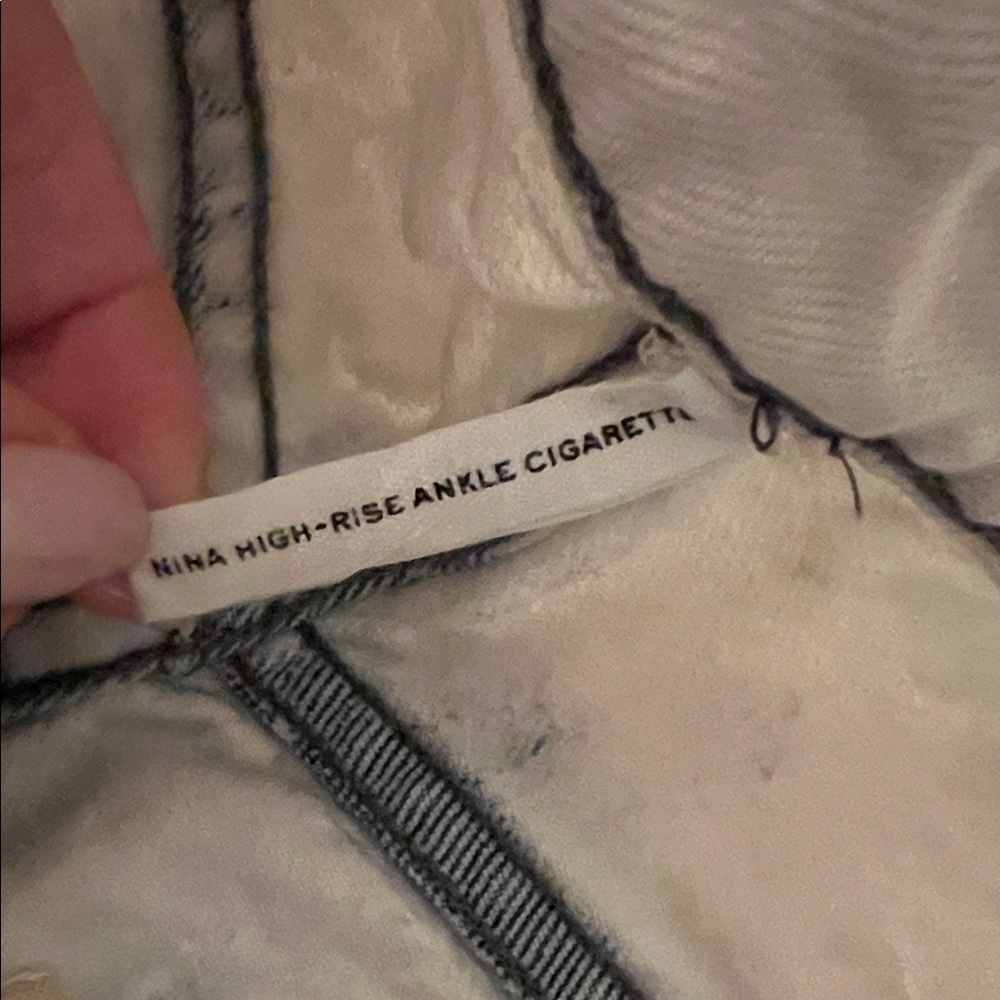 rag & bone Cream Nina Cigarette Jeans - Picture 3 of 7